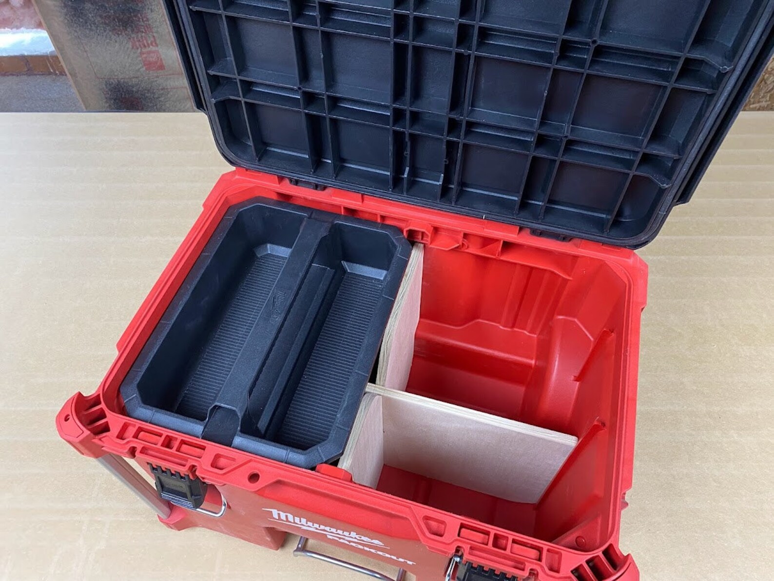 Rolling Milwaukee Packout Tool Box Divider 4 Compartment Etsy