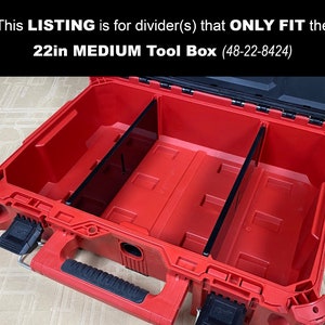 Medium Packout Tool Box Divider - Milwaukee Packout Mods Accessories Dividers - Tools/Case NOT Included image 2