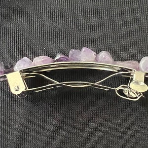 Purple crystal barrette