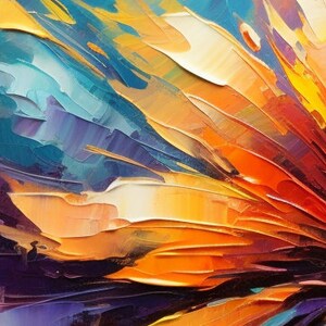 Original Flower Oil Painting on Canvas Large Wall Art - Etsy