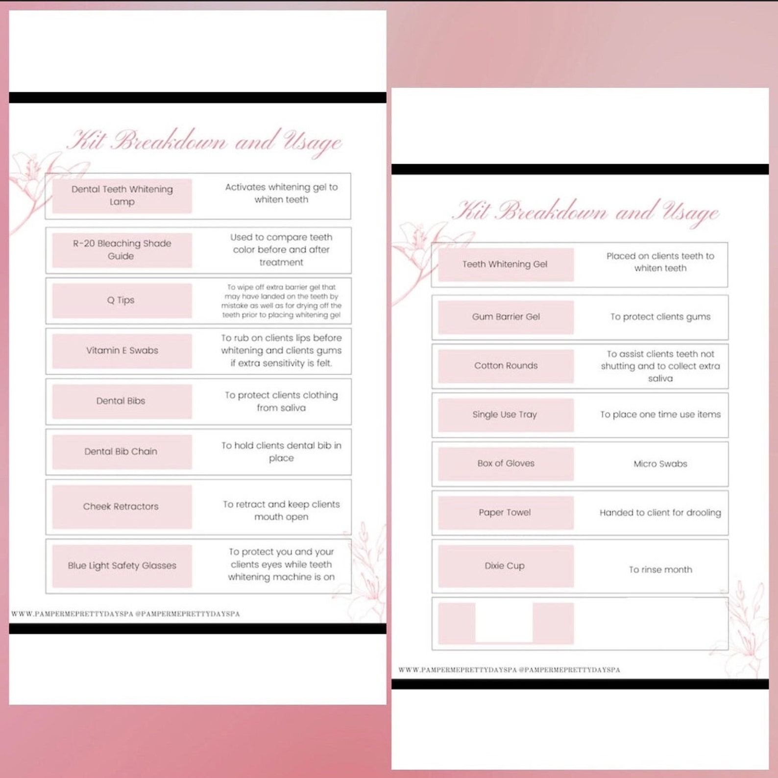 Teeth Whitening Kit, Professional Training, Teeth Whitening