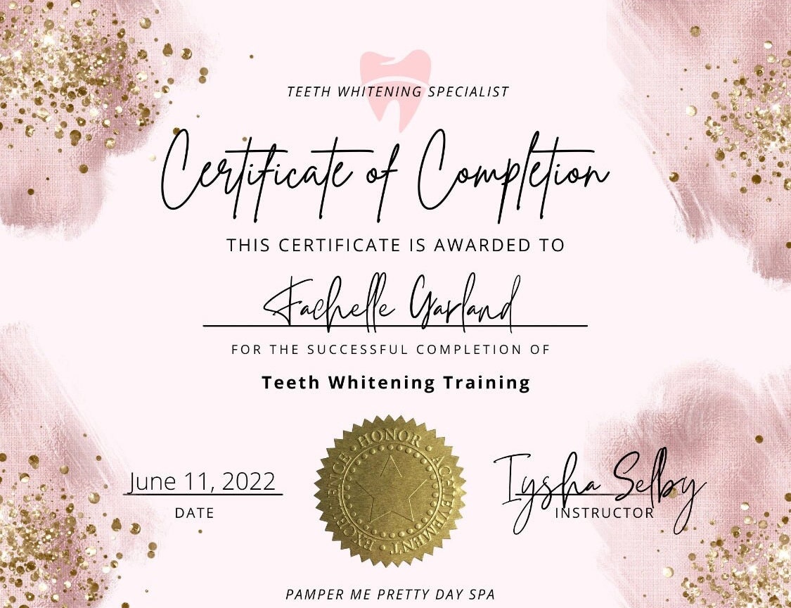 Teeth Whitening Kit, Professional Training, Teeth Whitening