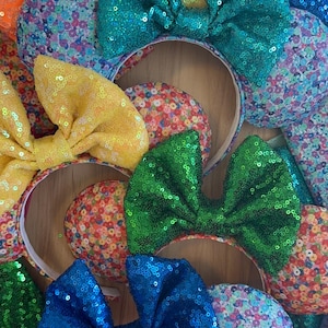 Inside Out 2 Emotion Mouse Ears | Inside Out 2 Disney Ears | Emotion Minnie Mouse Ears | Pixar Disney Mouse Ears | Core Memories Minnie Ears