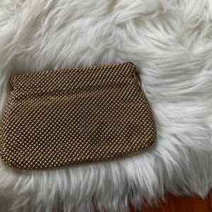 Vintage gold beaded purse