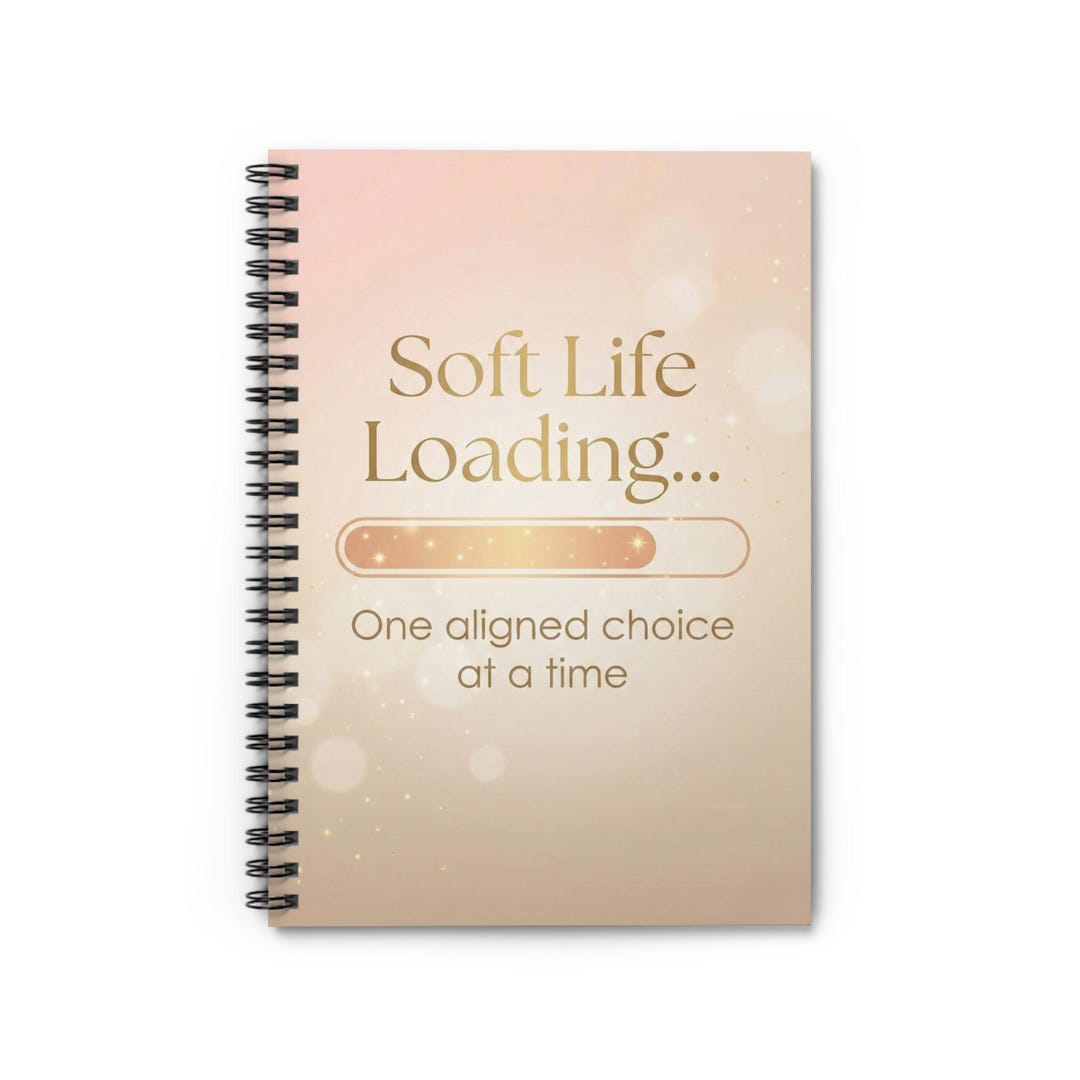 Compression Bar Notebook Soft Life Loading Progress Bar Notebook | Spiral Ruled Journal - Etsy