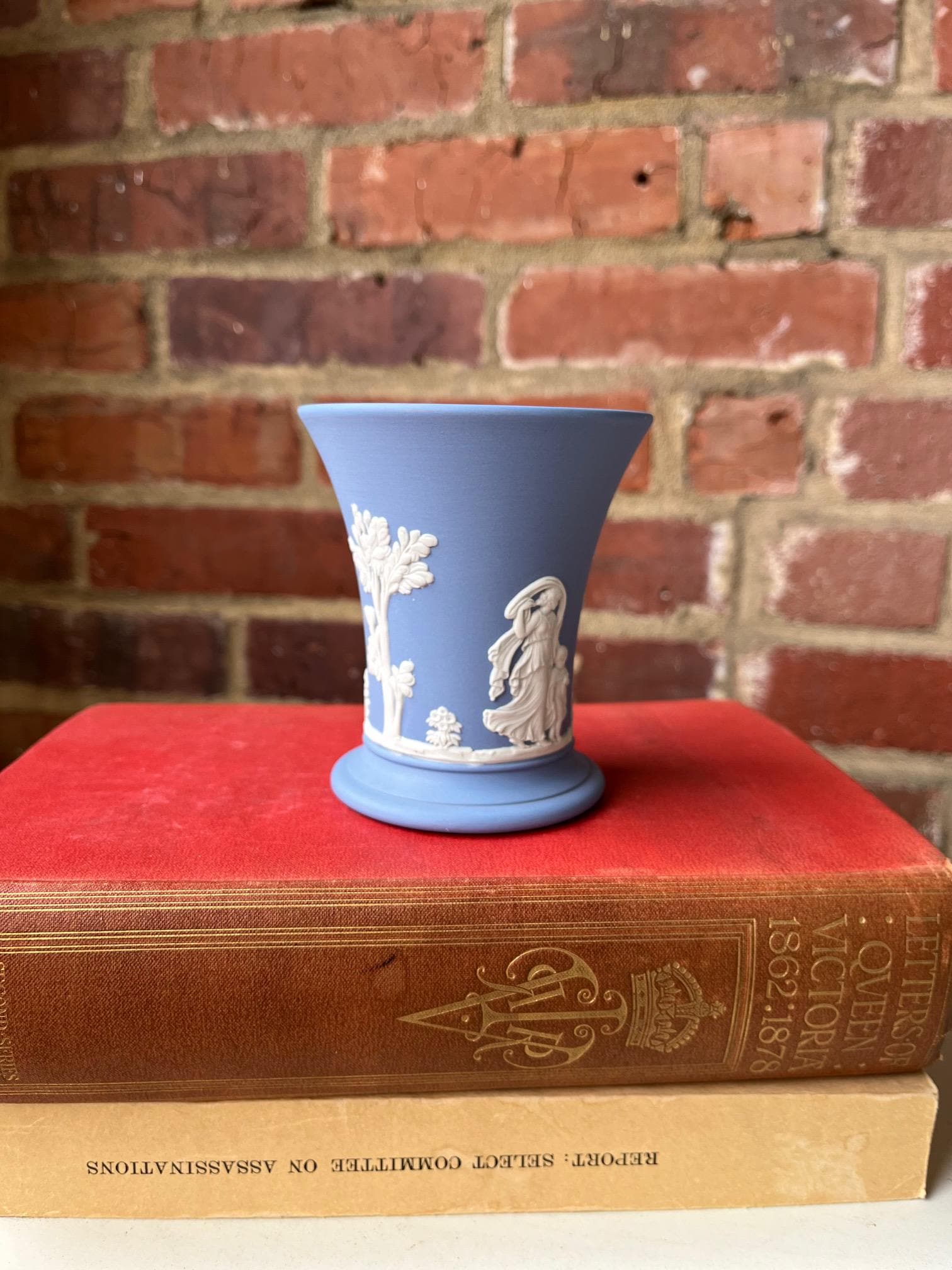 Wedgwood Jasperware Blue Vase - Etsy