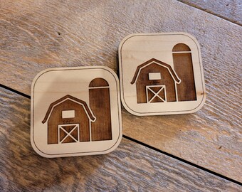 Engraved Barn Silo Magnet