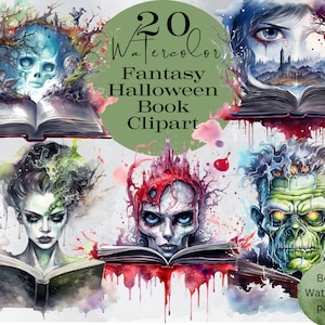 Fantasy Books Clipart | Vintage Books | Junk Journal | Clipart Bundle | Instant Digital Download | Magic Books | Old Books | Png Bundle