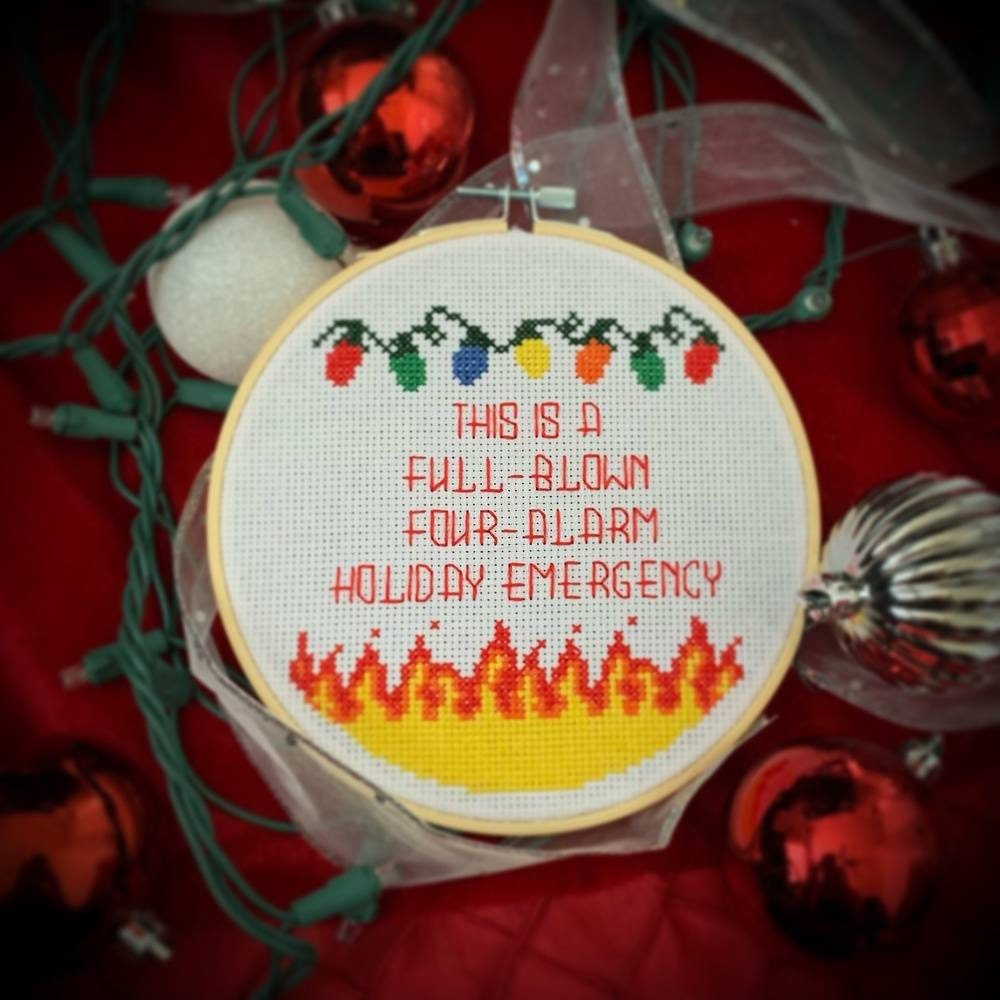 December Christmas Vacation Cross Stitch Pattern Etsy