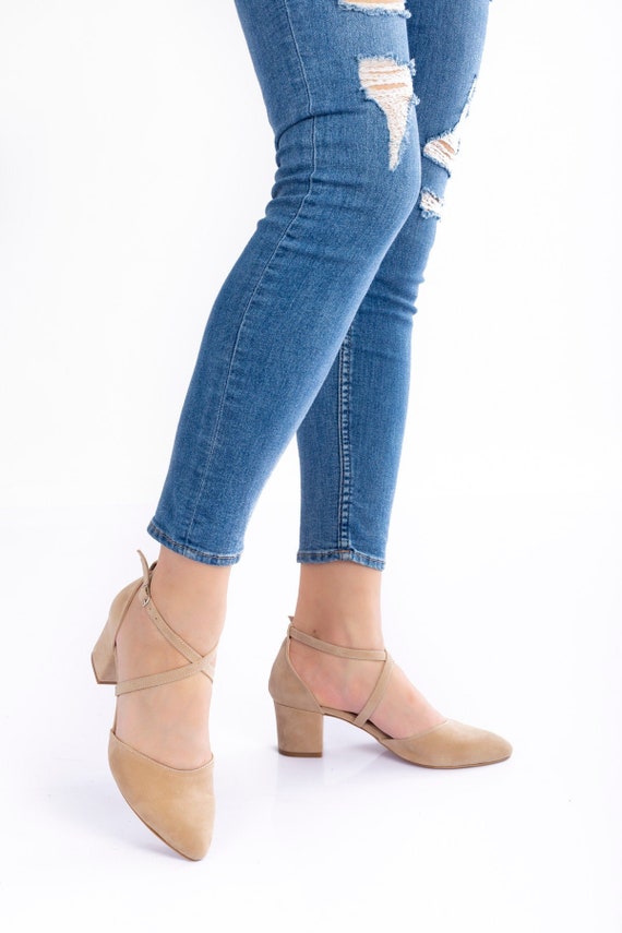 Beige comfortable hotsell heels