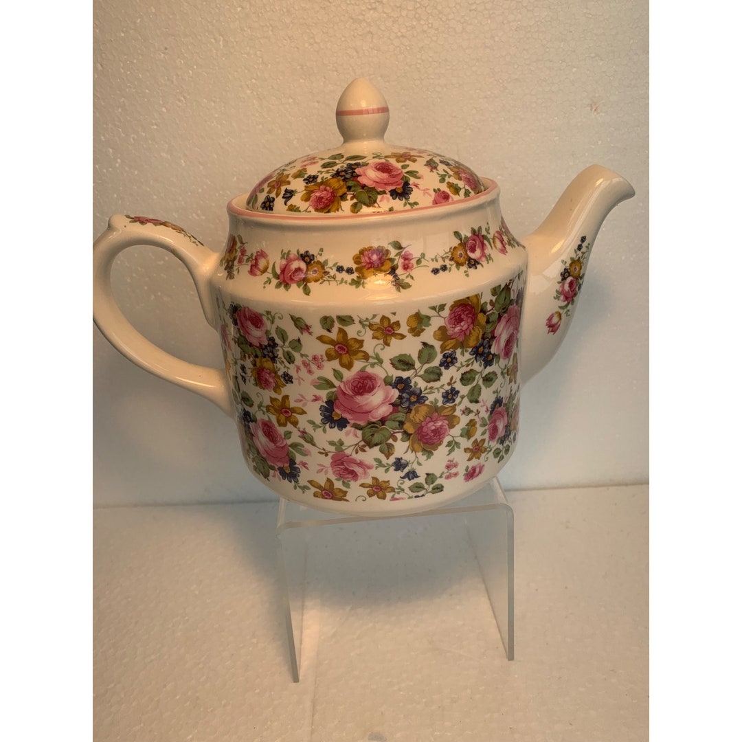 Vtg Sadler Teapot Made for Victoria Secret Co Exclusively Bone Etsy
