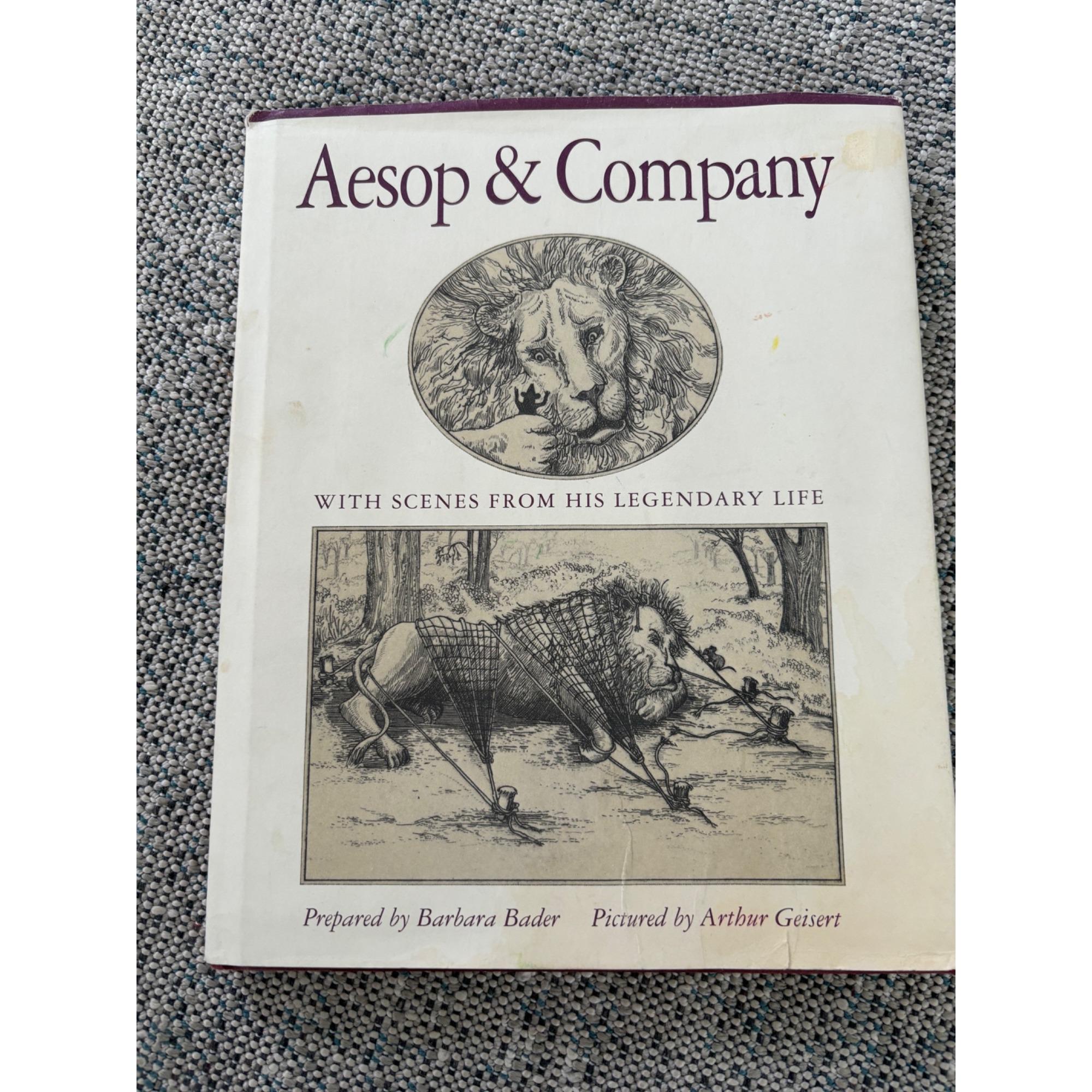 Vtg Aesop & Company Hardback Book W Cover Intact 1991 - Etsy