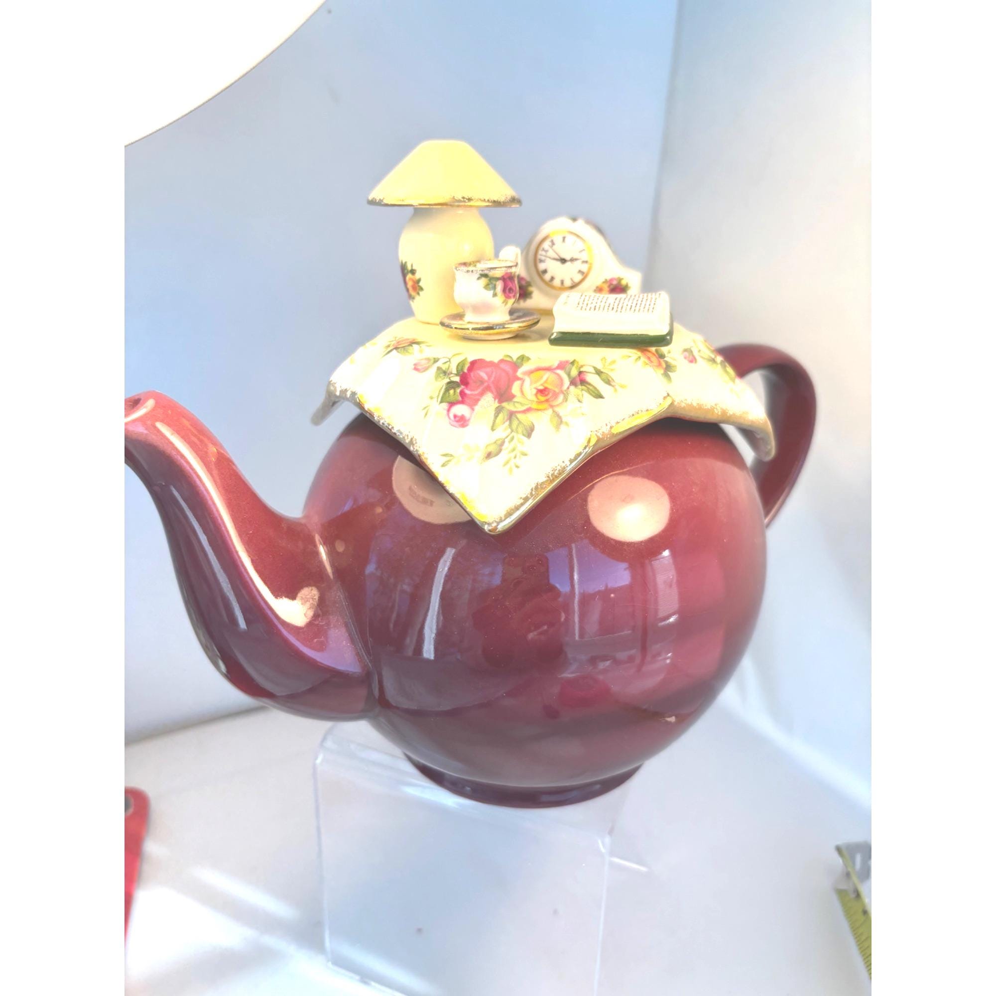 Vtg Royal Albert 1997 Old Country Rose Table Setting Teapot 10 Cup