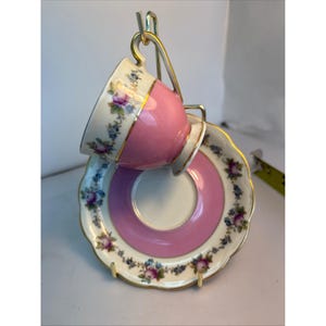 Vtg Royal Bayreuth demitasse cup & saucer Bavaria Germany