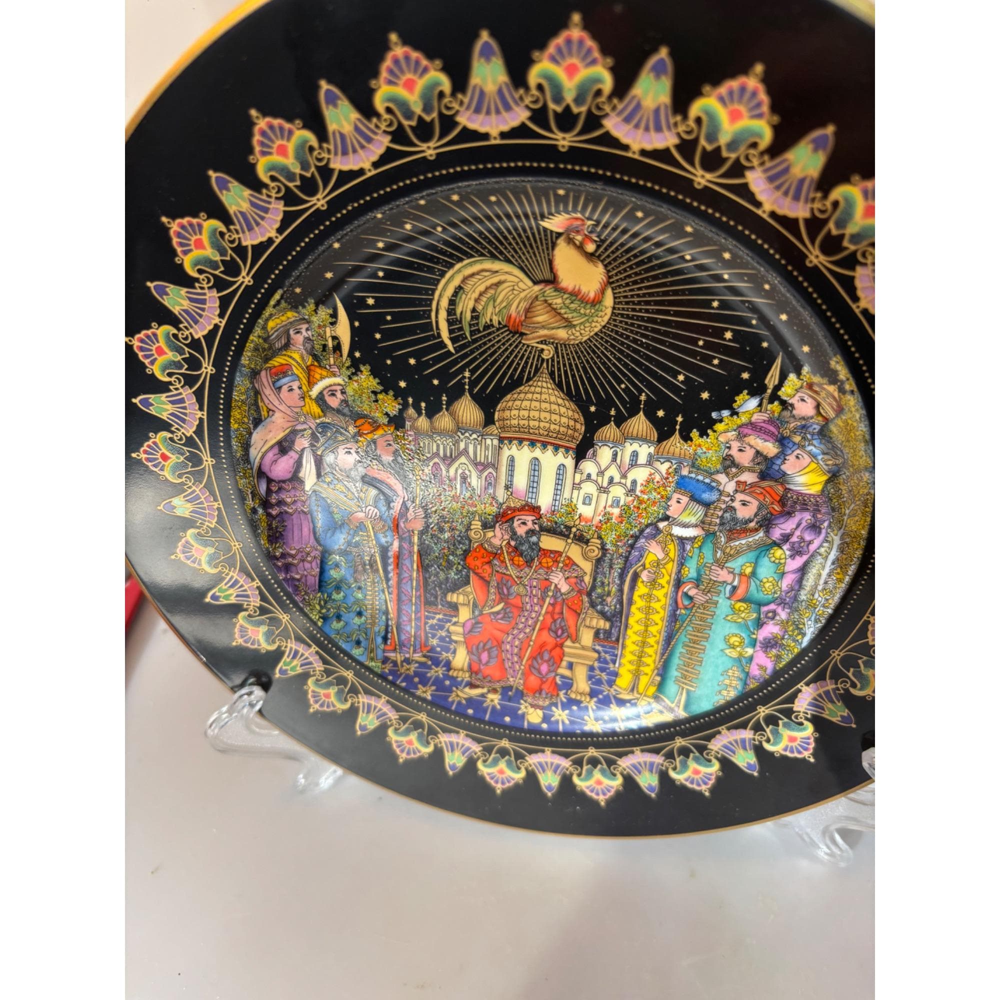 ク*ン様 希少　レアVilleroy&Boch ノスタルジックマーケット　クリス Vtg Russian Legends Villeroy &bosh Platemagical Fairytales 9” ED