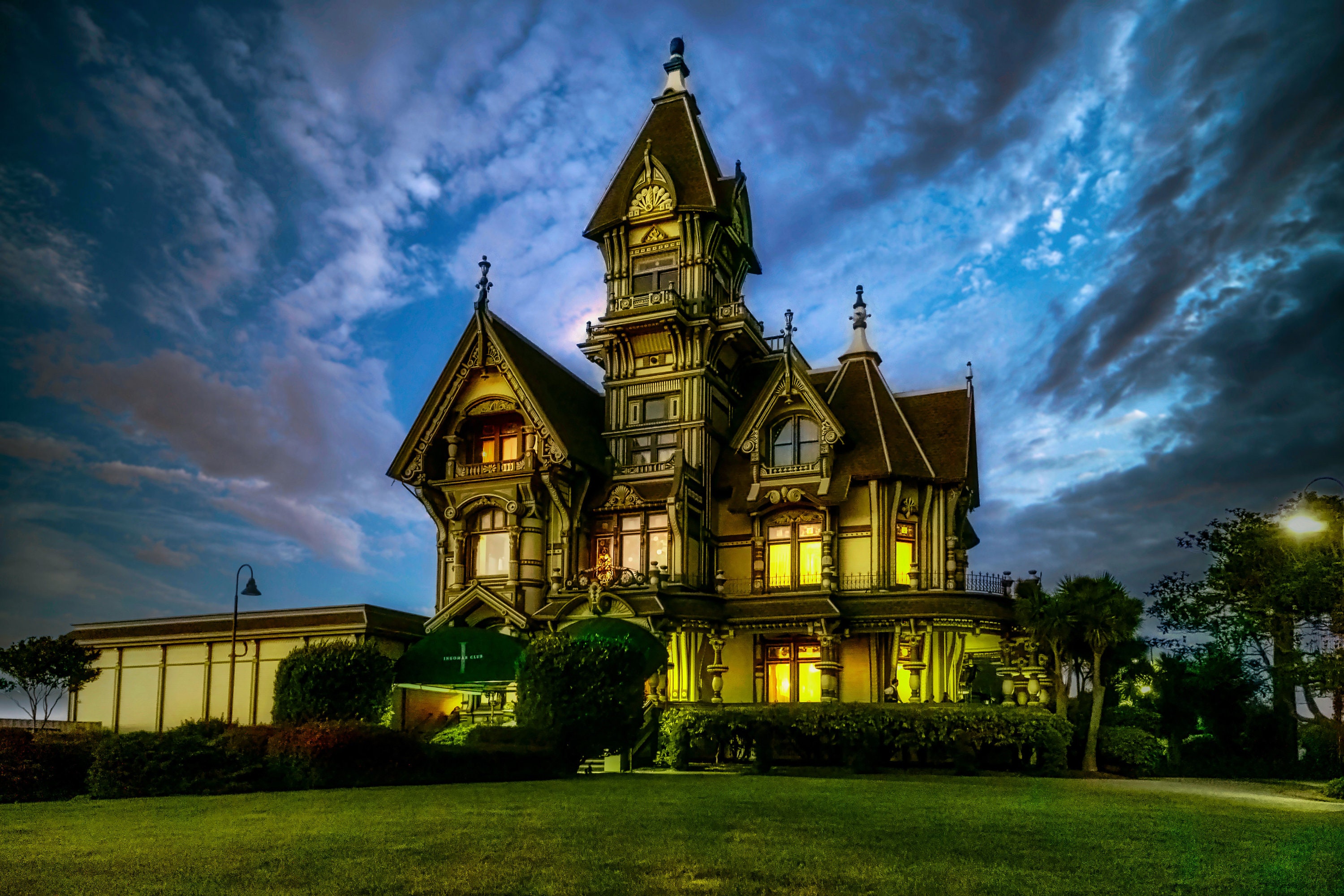 Historic Victorian Mansion, Eureka, Victorian, Wall Art, Canvas Print