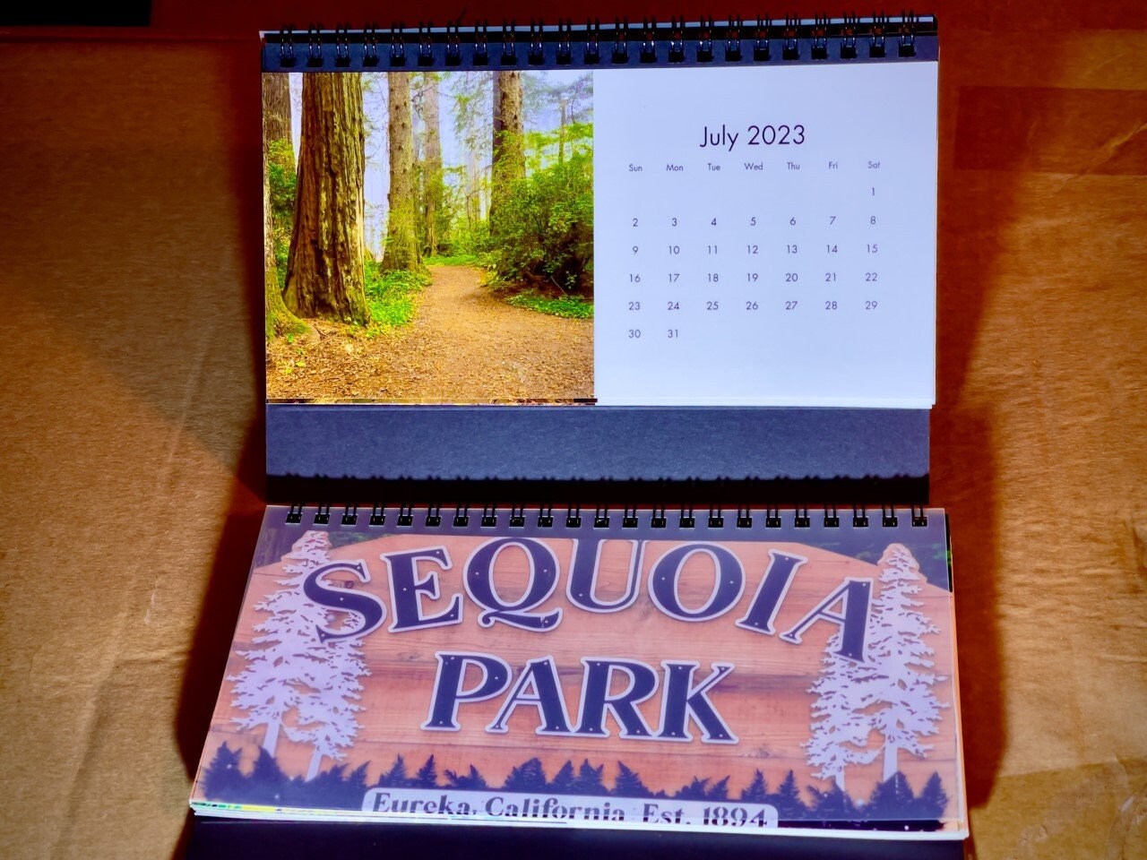 Sequoia Park Desktop Calendar Redwoods Redwood Calendar Etsy