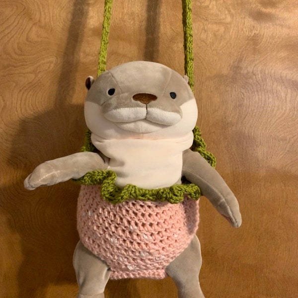 Strawberry Crochet Carrier for Shinada Global Otter or Cat