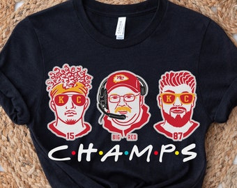 KC Chiefs Shirt, Mahomes Shirt, Patrick Mahomes Shirt, Andy Reid Shirt, Travis Kelce Shirt, Super Bowl Shirt, Super Bowl LVII, Friends Shirt