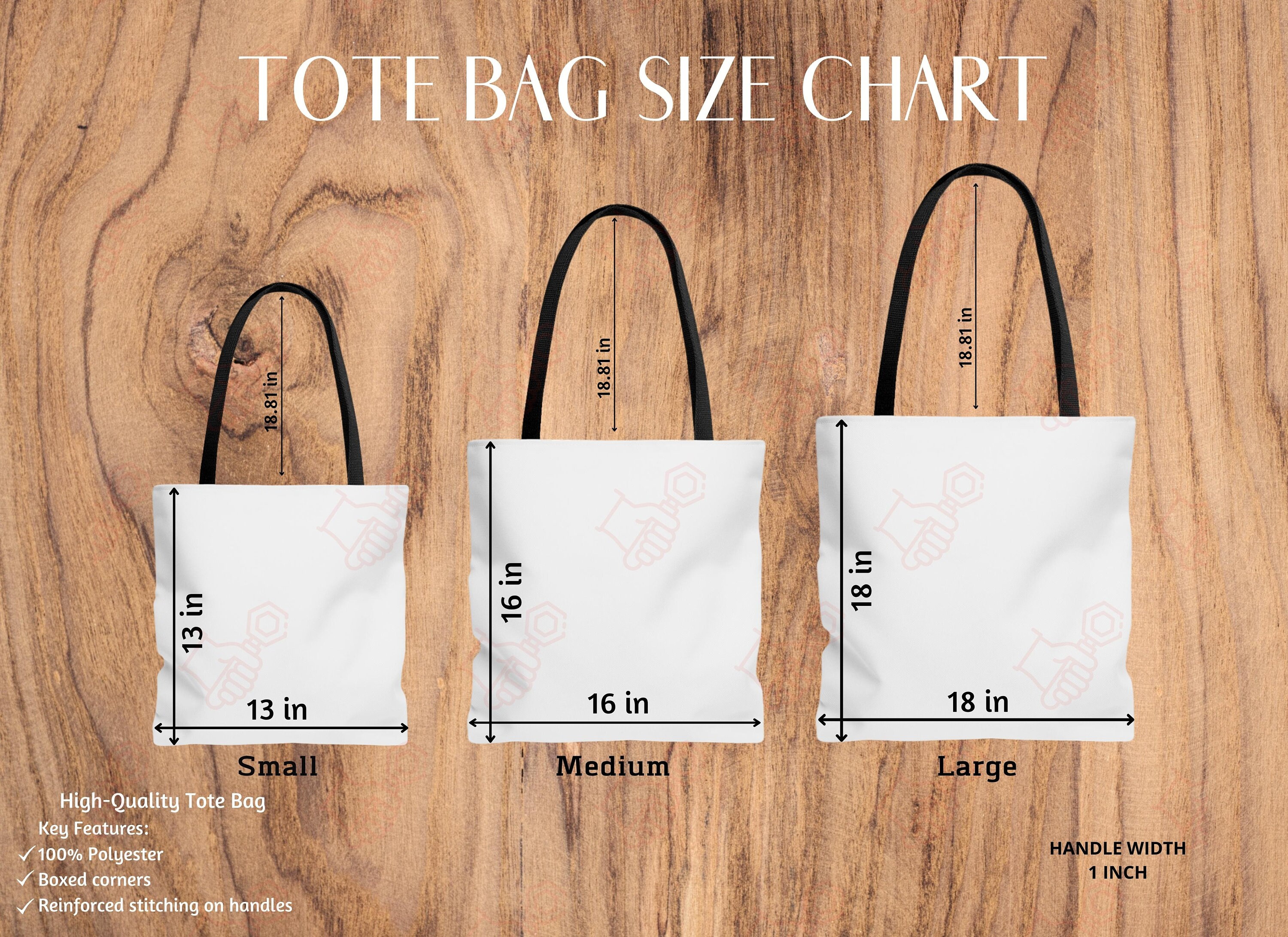 AOP Tote Bag AOP Tote Bag Size Chart AOP Tote Bag Mockup Etsy Singapore