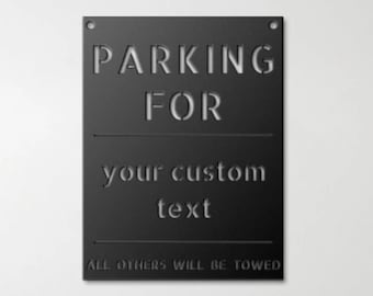 Custom Private Parking Sign, Parking Reserved Sign, Personalized Parking Sign, Reserved Parking Spot Sign, Custom Parking Sign For Offices