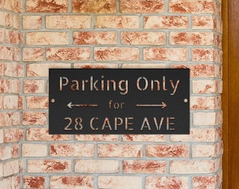 Custom Private Parking Sign, Parking Reserved Sign, Personalized Parking Sign, Reserved Parking Spot Sign, Custom Parking Sign For Offices