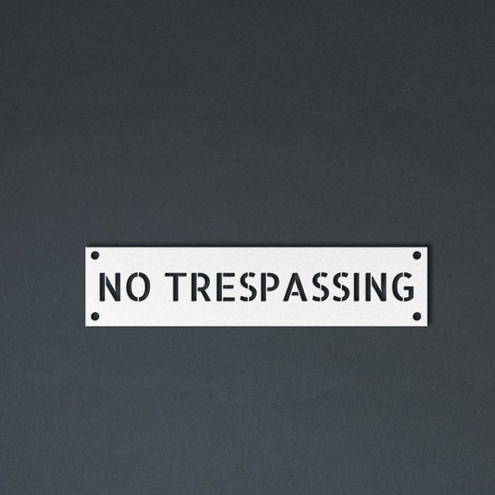 Metal Private Property No Trespassing Safety Warning Sign 4 Drilled Ho - Foto 8
