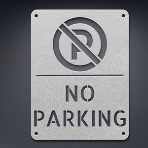 Panneau Personnalisé "No Parking" Pour CAROL - Décoration Murale En Métal, 12x9 Pouces