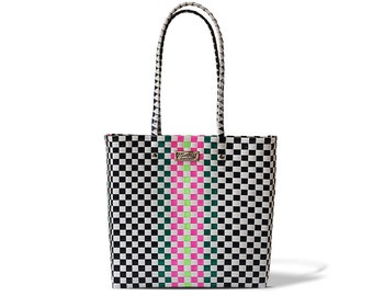 Braided Plastic Strap Bag - Road to.. Large Design