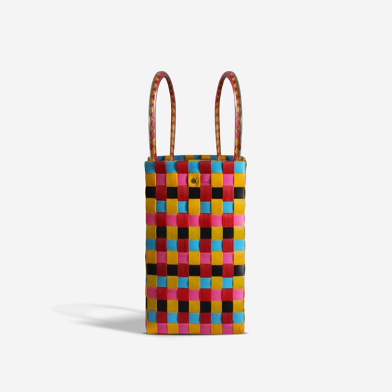 Bolso Trenzado Zuncho Plastico Guatape Diseno Midi Etsy Espana