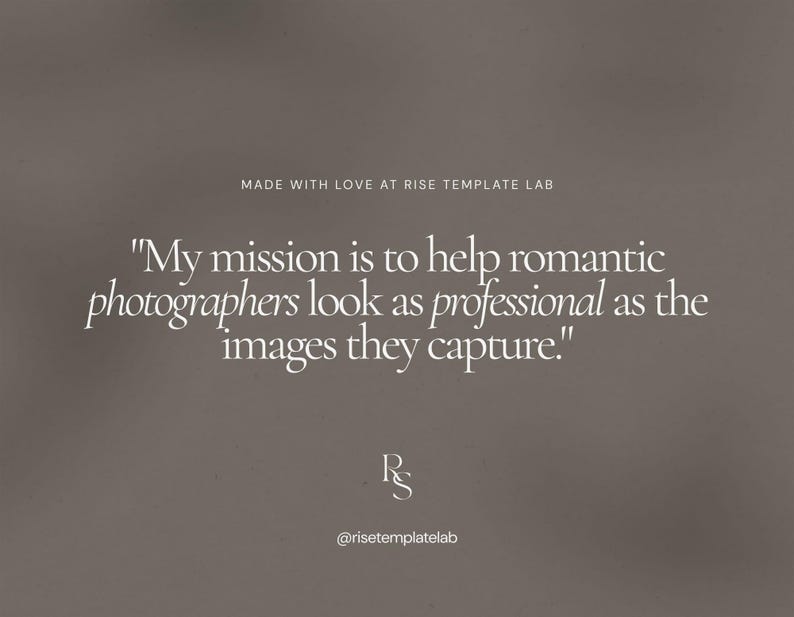 Photography Website Template for Canva, 1 Page Modern Website Template for Wedding Photographers, Boho Style image 15