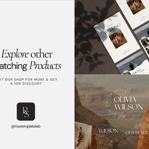 Photography Website Template Canva | Website Template for Photographers | Canva Website Design | Photographer Website | Dark Feminine Theme image 14