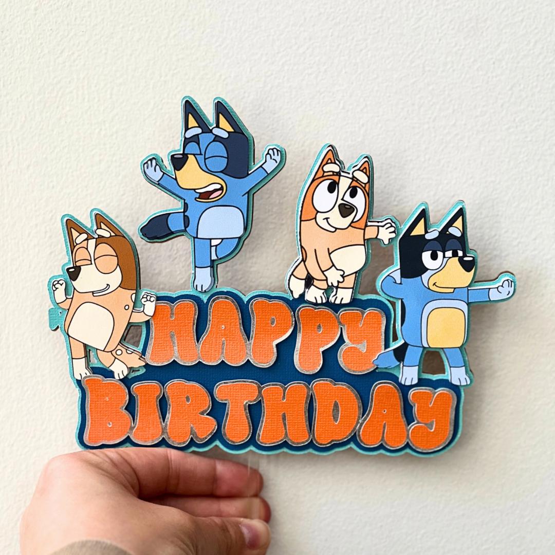 Bluey Cake Topper
