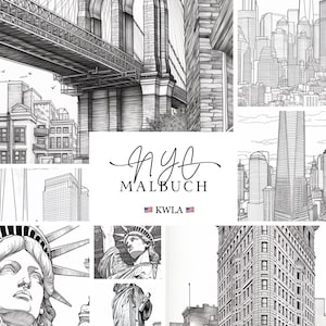 Kleurplaten NYC, New York, New York City (digitaal - Instand Download)