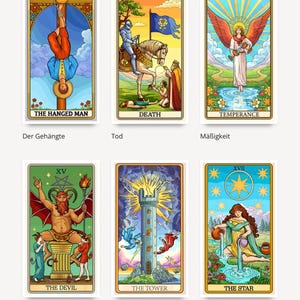 Desenhos para colorir - Baralho de Tarô - 22 Cartas - Großes Arkana (Baixar - para imprimir)