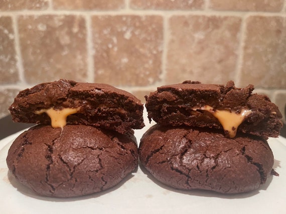 Double Chocolate Caramel Cookies