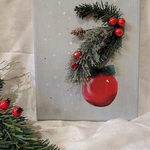 Christmas Ornament with Tree Branch
