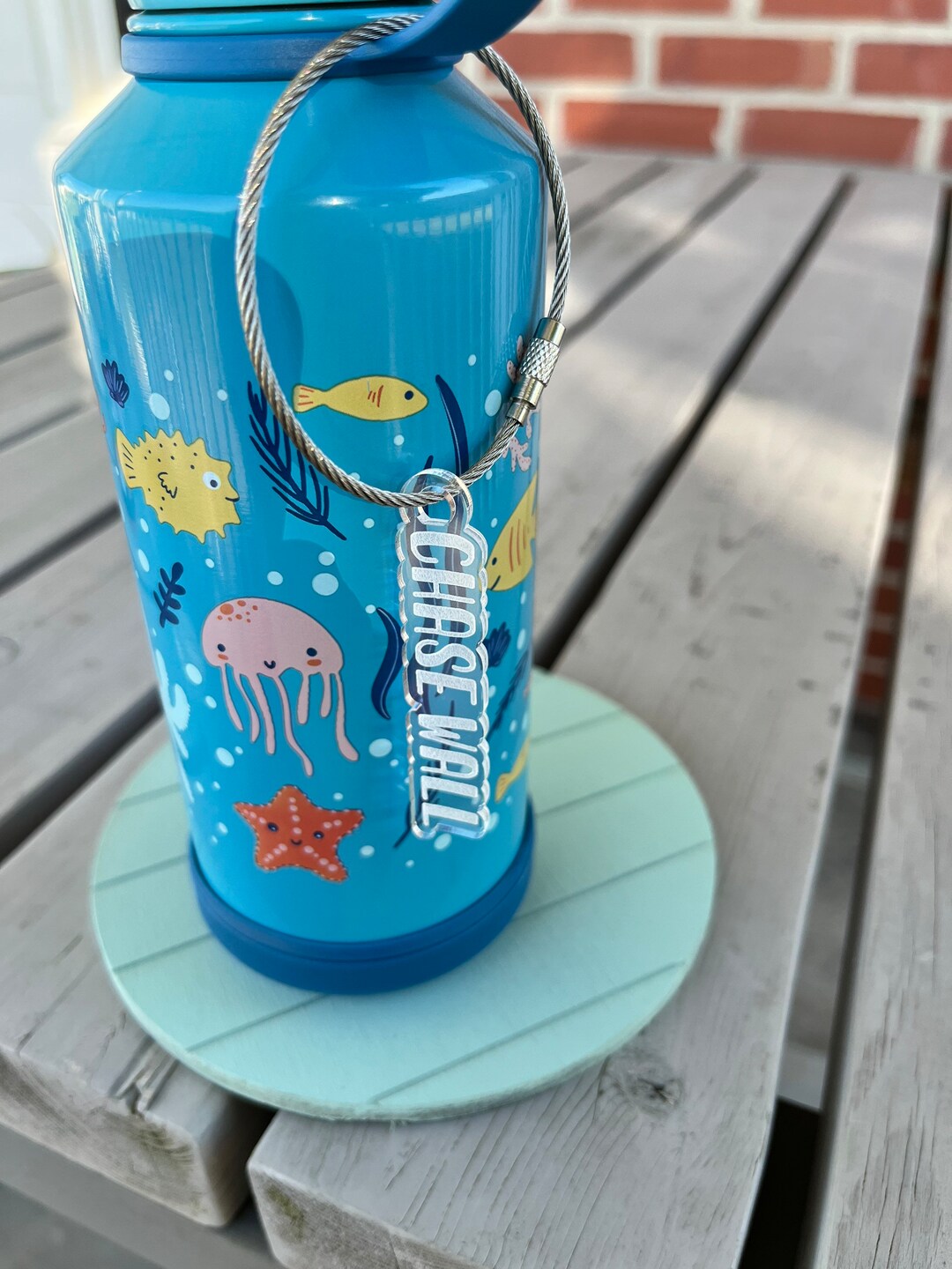 Kid's Water Bottle Name Tag Acrylic Bottle Marker Preschool Daycare