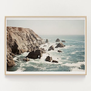 bodega bay, california - 35mm film photography - digital download print - printable wall art - northern CA ocean bluffs art