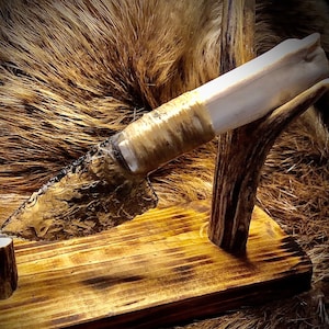 Knife Bone handle Arrowhead