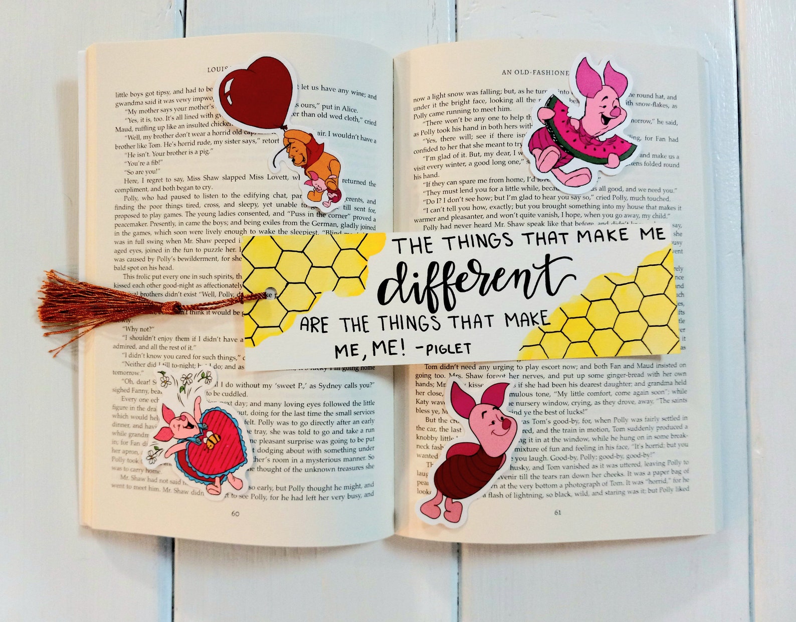 Winnie the Pooh Bookmarks-set of 3-handmade Watercolor Bookmarks-book ...