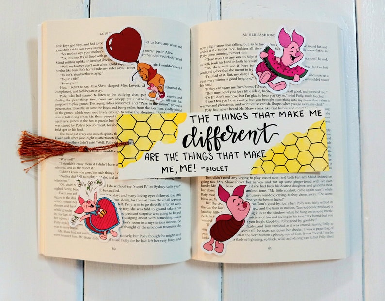 Winnie the Pooh Bookmarks-set of 3-handmade Watercolor Bookmarks-book ...