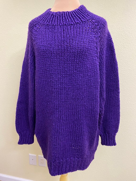 Royal Purple Mock Neck Sweater - image 2