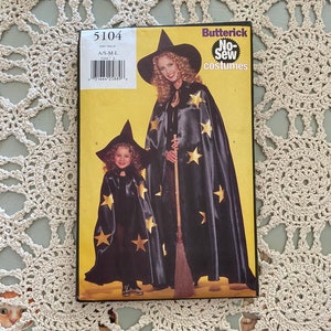 Butterick Pattern #5104 (1997) Misses/Children's No-Sew Costume