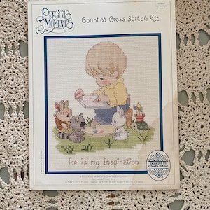 Precious Moments He is my Inspiration Cross Stitch Pattern (1991) PMCK-1