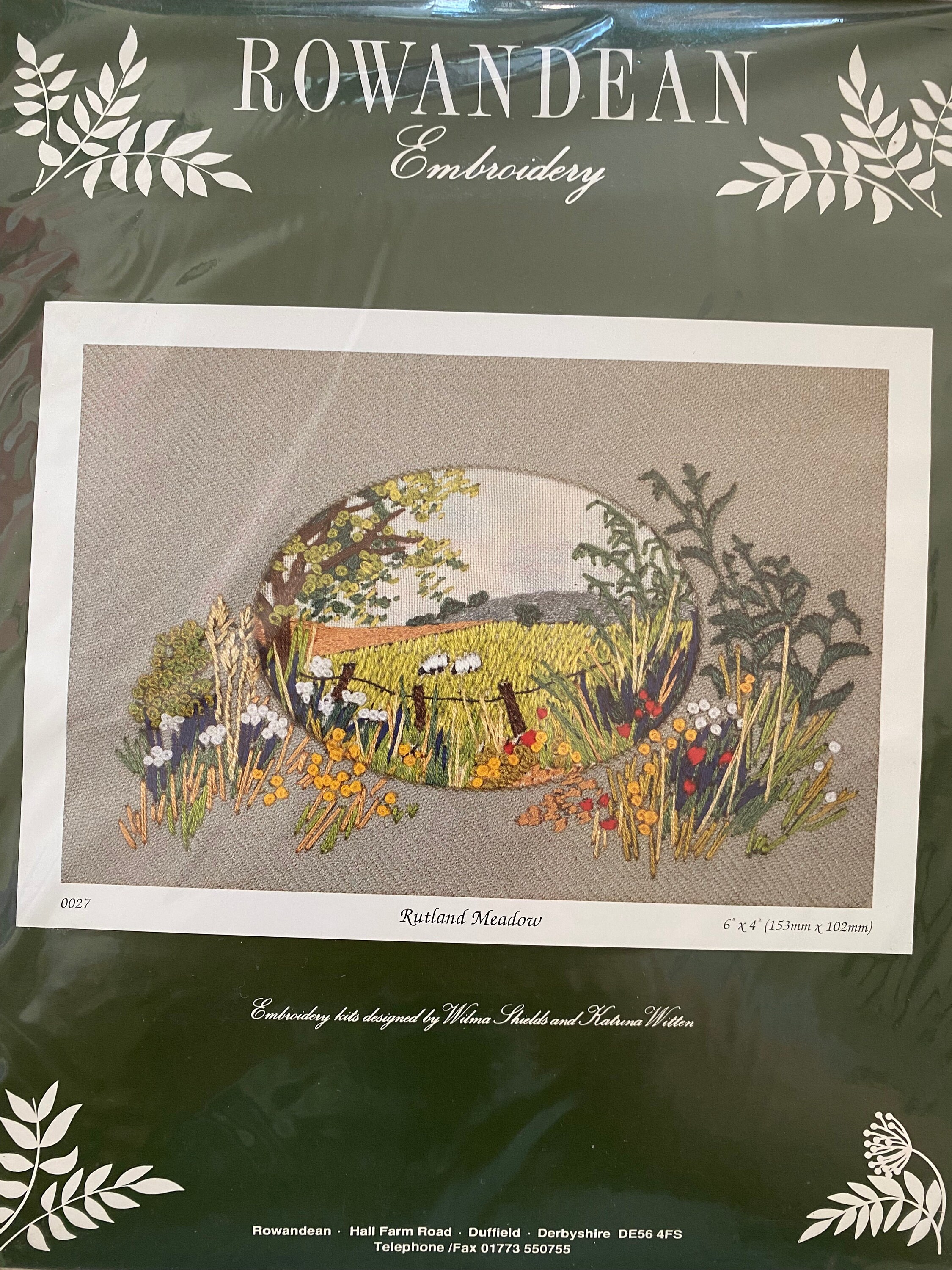 Rowandean Embroidery Rutland Meadow Crossstitch Kit Etsy UK