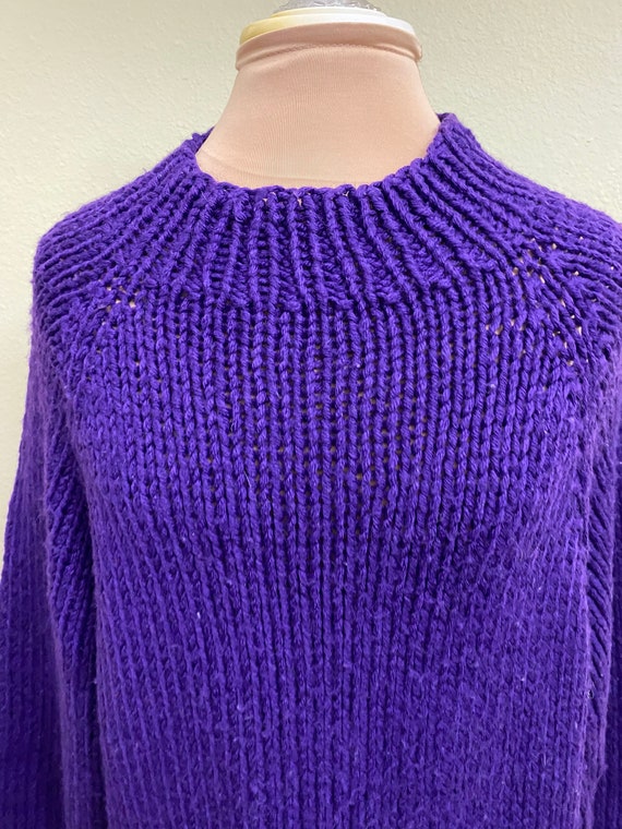 Royal Purple Mock Neck Sweater - image 4