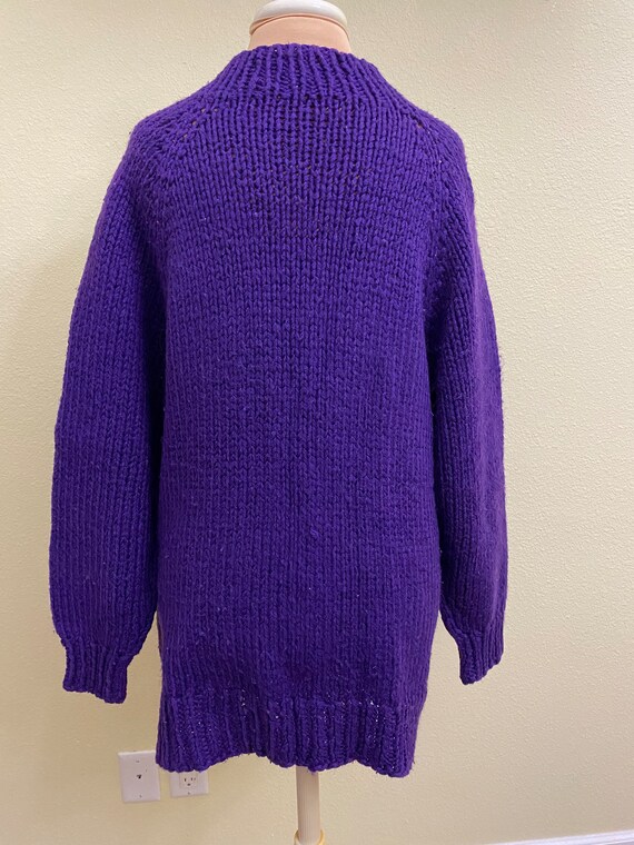 Royal Purple Mock Neck Sweater - image 5