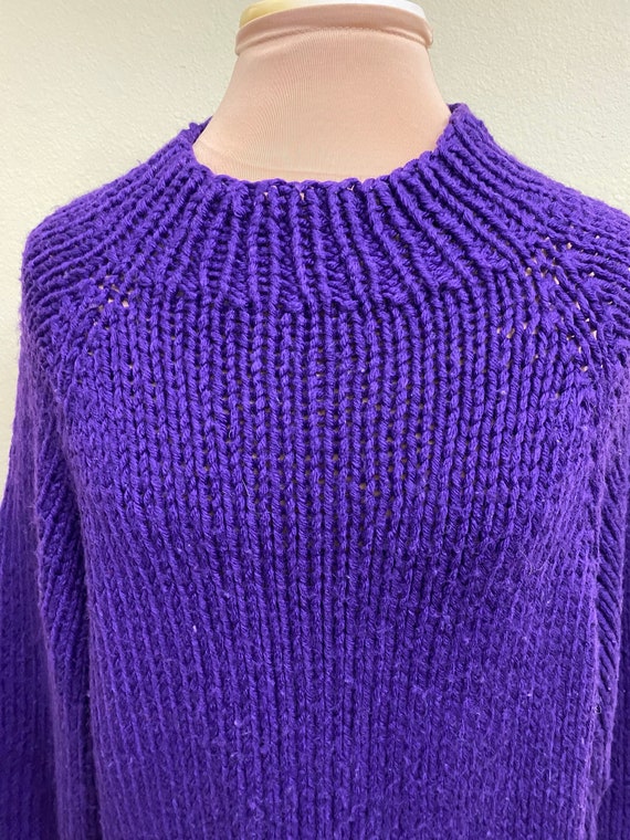 Royal Purple Mock Neck Sweater - image 6