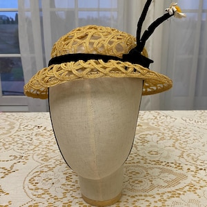 1950s Ribbon Sun Hat - Etsy display picture 1